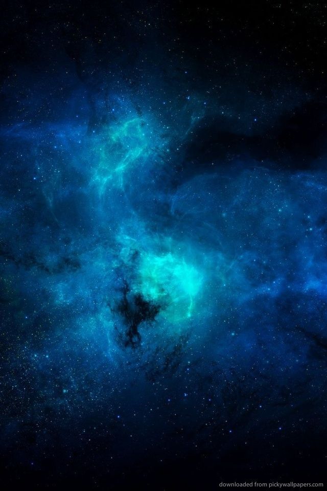 Download Blue Space Wallpaper For iPhone 4