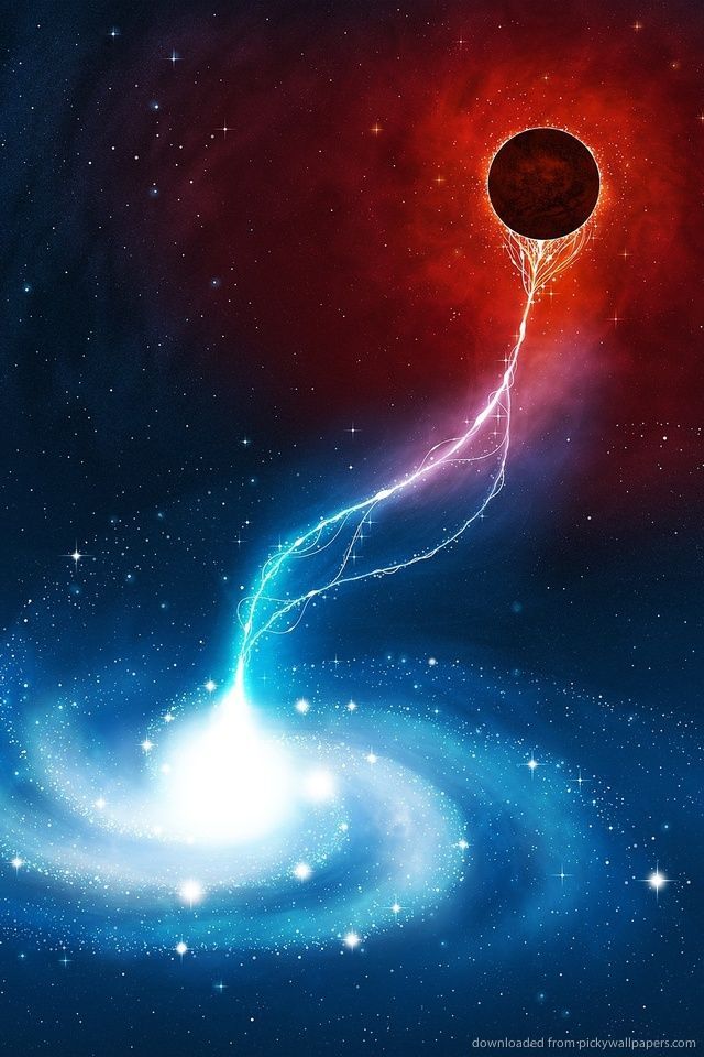 Download Space Black Hole Wallpaper For iPhone 4