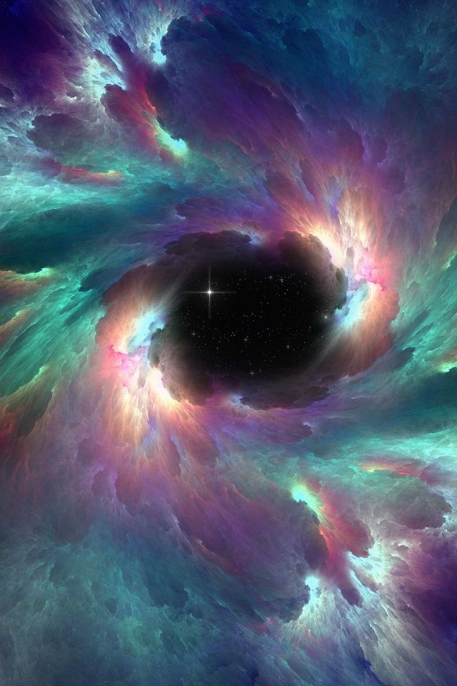 640x960 Outer Space Vortex Iphone 4 wallpaper
