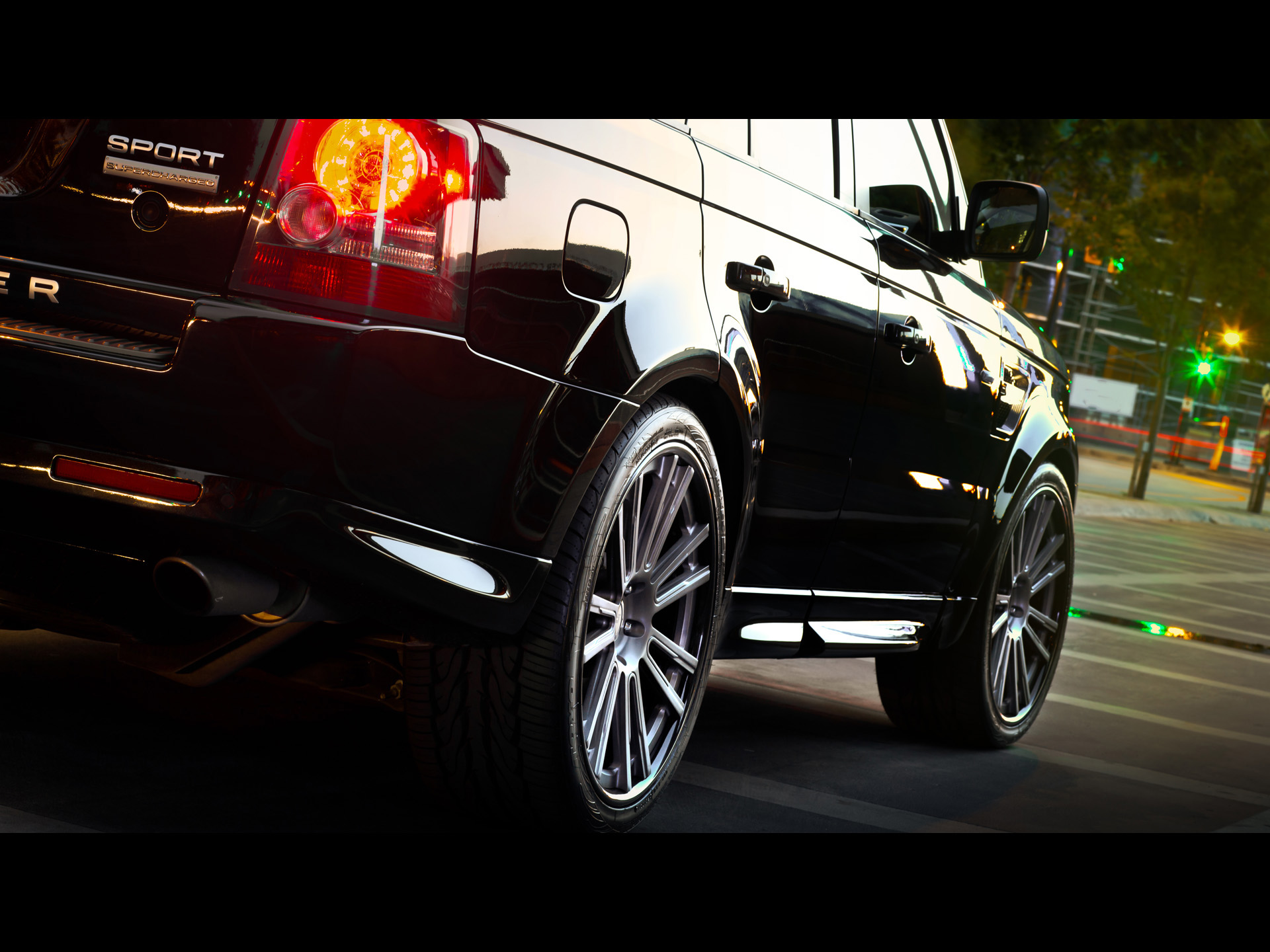 Black Stromen Range Rover Sport Section desktop wallpaper ...