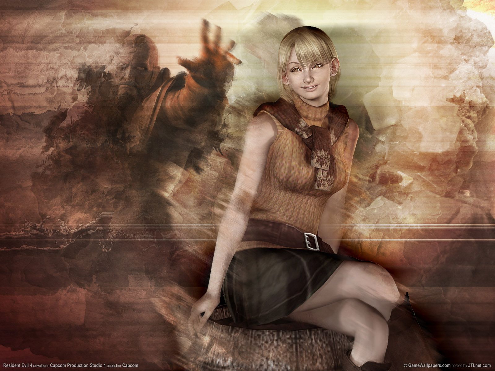 Resident Evil 4 Wallpaper: Leon and Ashley - Minitokyo