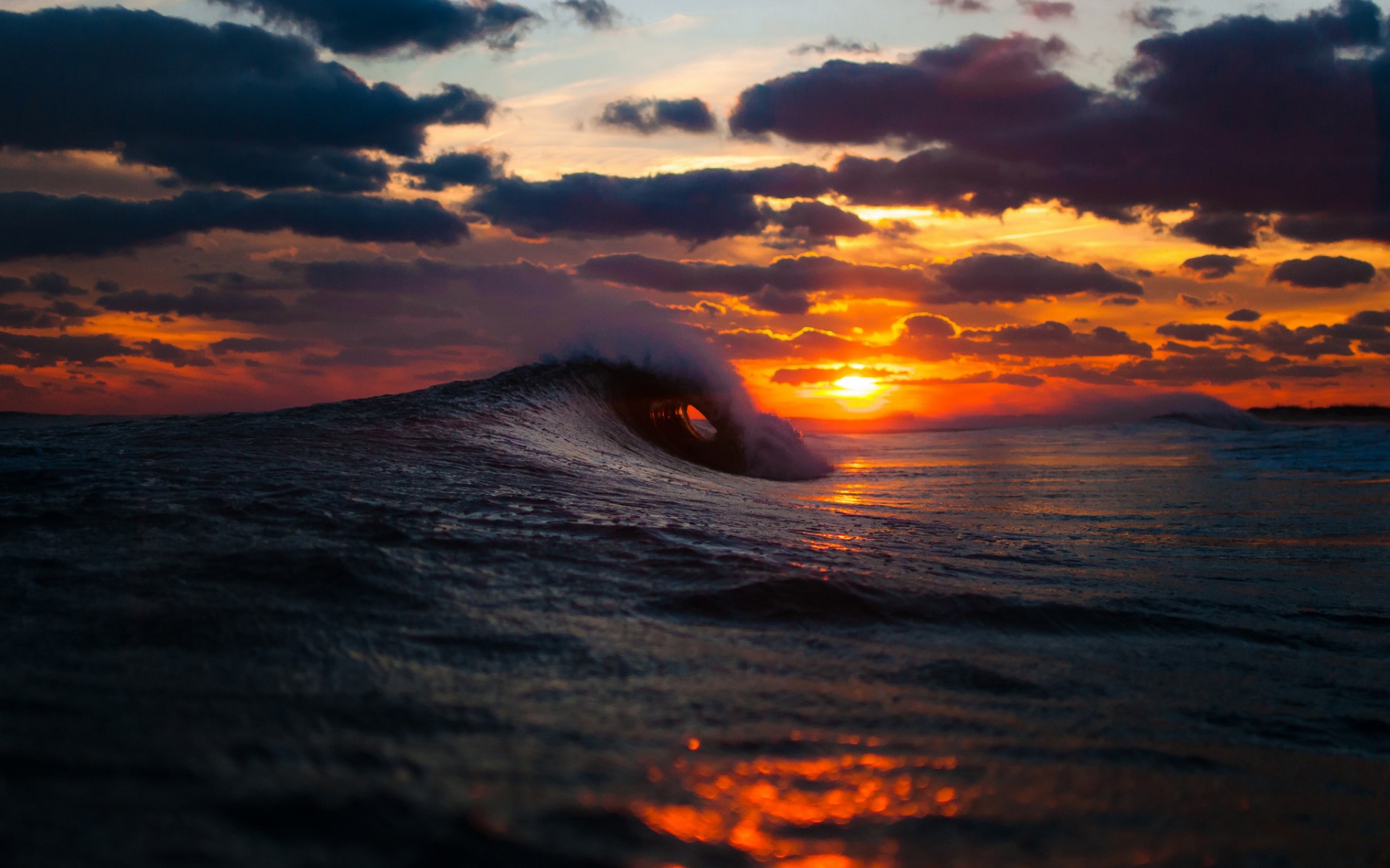 Beautiful Ocean Sunset - wallpaper.