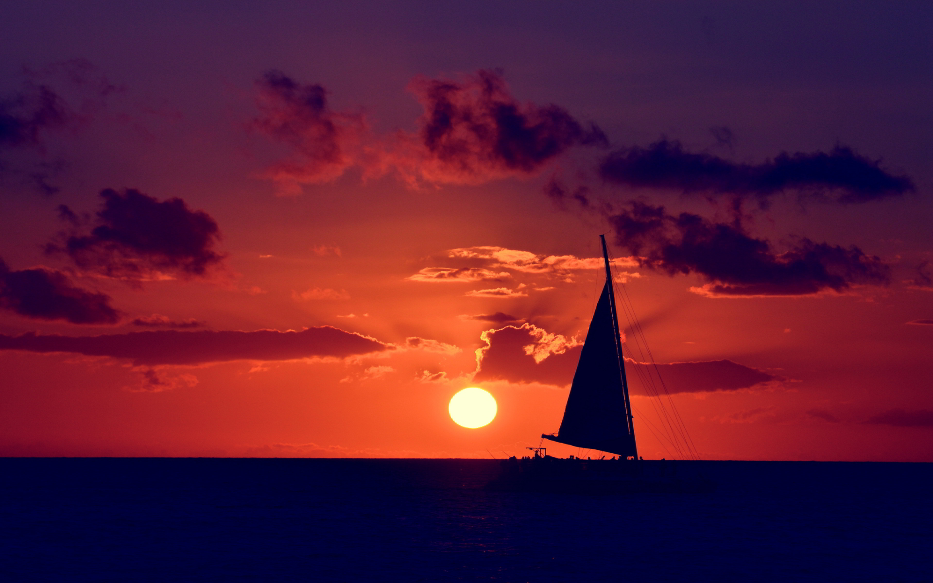 Beautiful Ocean Sunset Wallpaper for PC | Full HD Pictures
