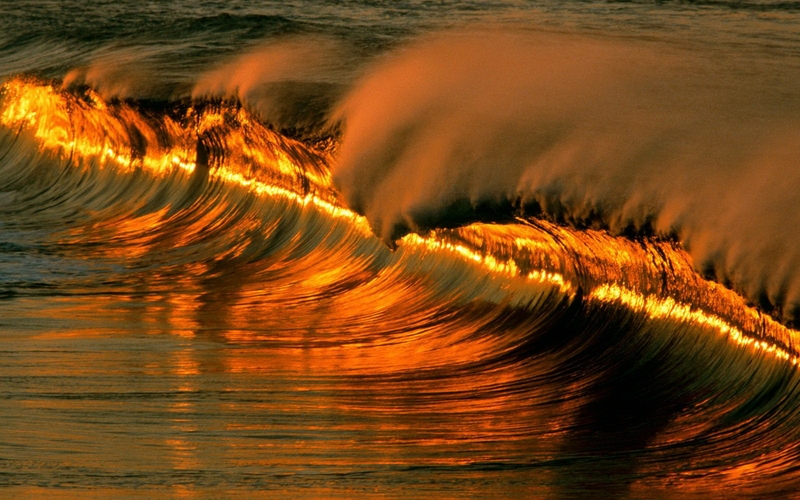 ocean,sunset sunset ocean seas waves 1920x1200 wallpaper – Waves ...