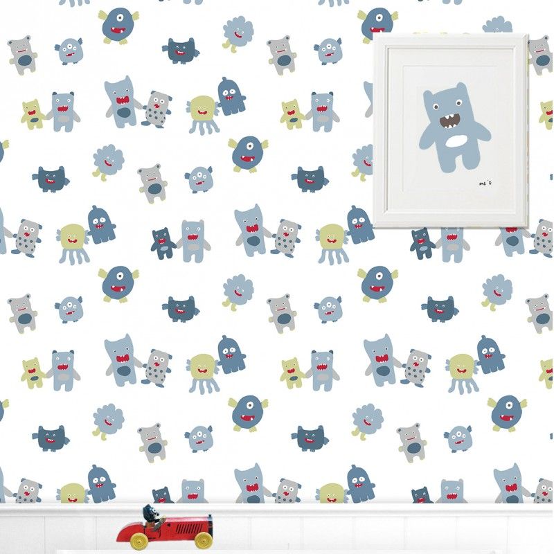 Little Monsters wallpaper - Design Kist