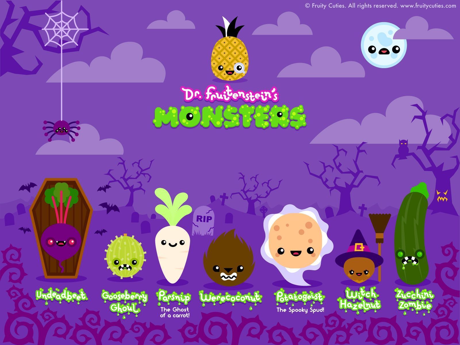 Fruity Cuties - Doctor Fruitenstein's Monsters Desktop Wallpaper ...