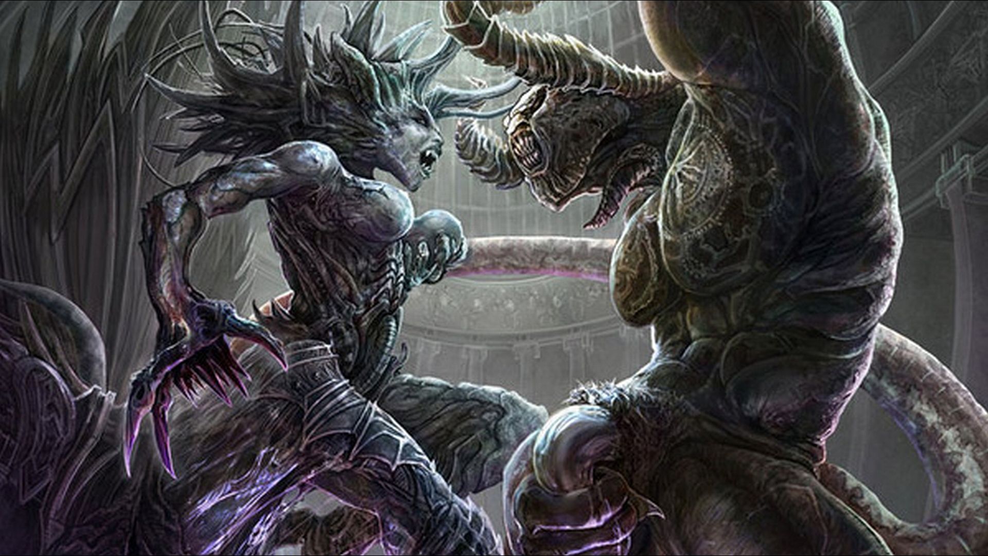 battle between monsters Wallpaper Background | 21342