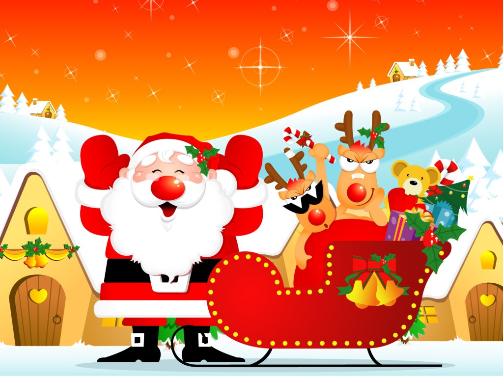 Free Merry Christmas Santa Claus HD Wallpapers for iPad | Tips and ...