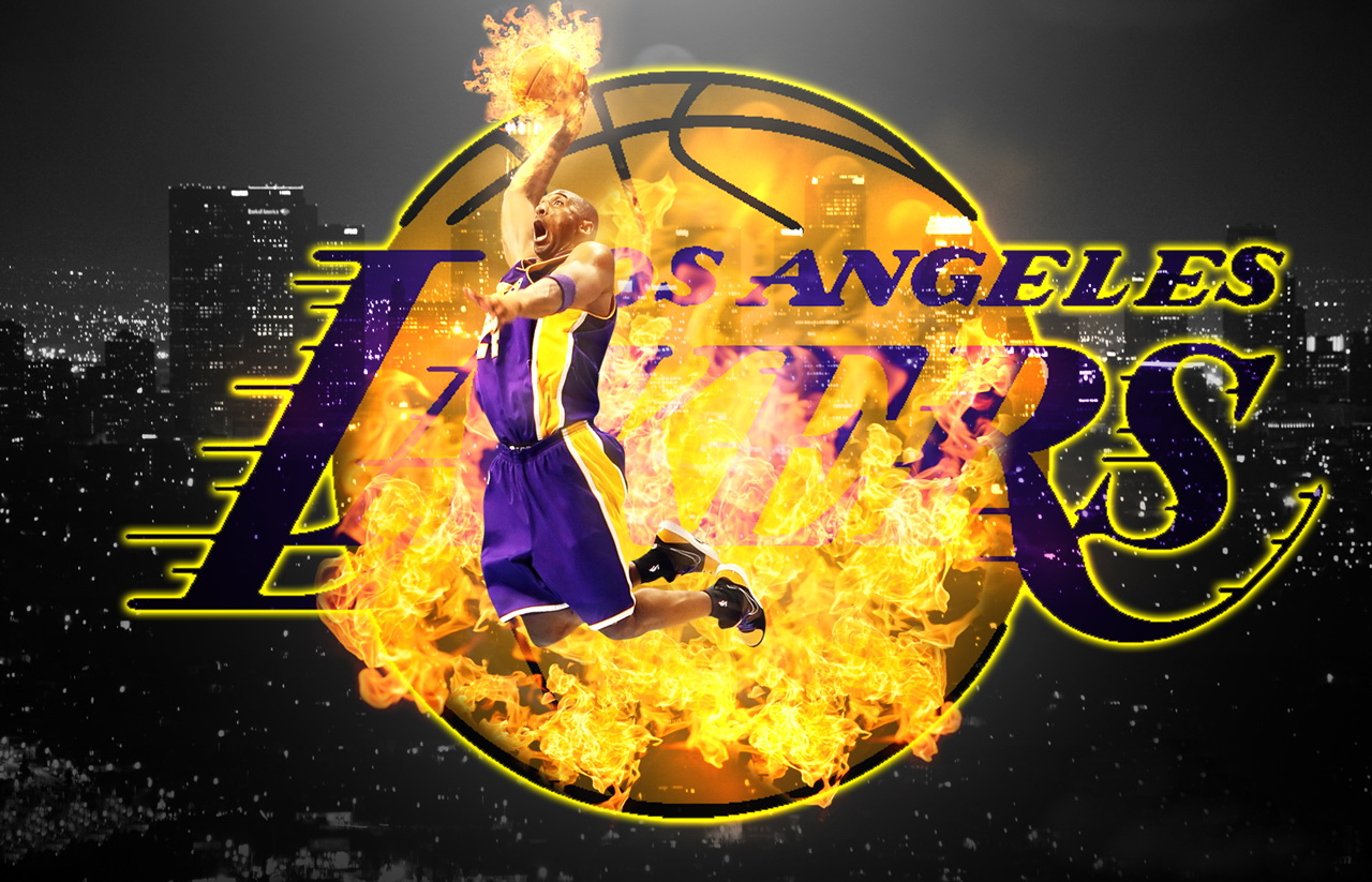 Purple Background Los Angeles Lakers Lakers, HD wallpaper