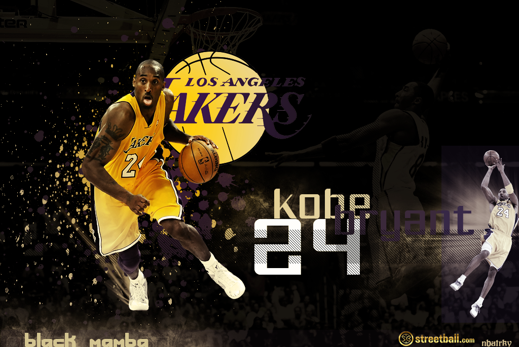 Black Mamba Kobe Bryant LA Lakers 2012 HD Wallpaper - Streetball