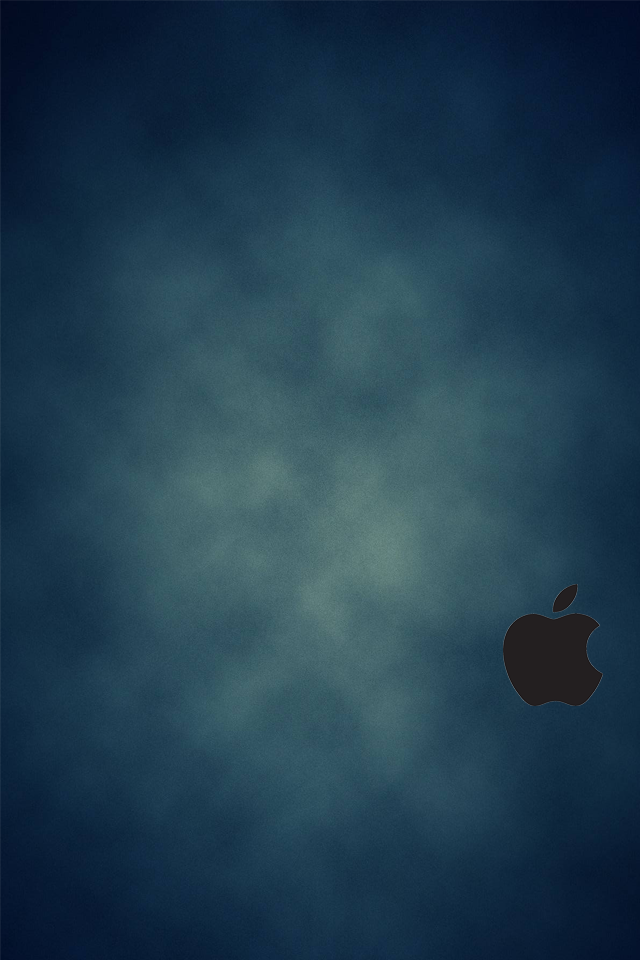 DeviantArt More Like iPhone 4S Blue Wallpaper Black Logo by