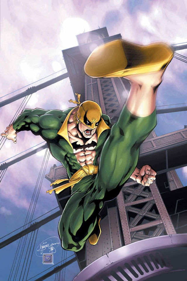 Iron Fist I4 drawns cartoons wallpaper for iPhone download free