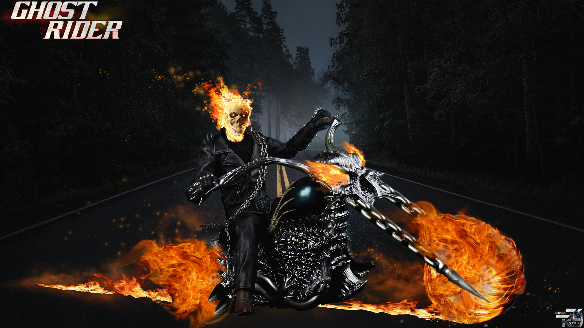 Ghost Rider - Hot Toys - Artwork ( Full HD Wallpaper ) | DC Designs
