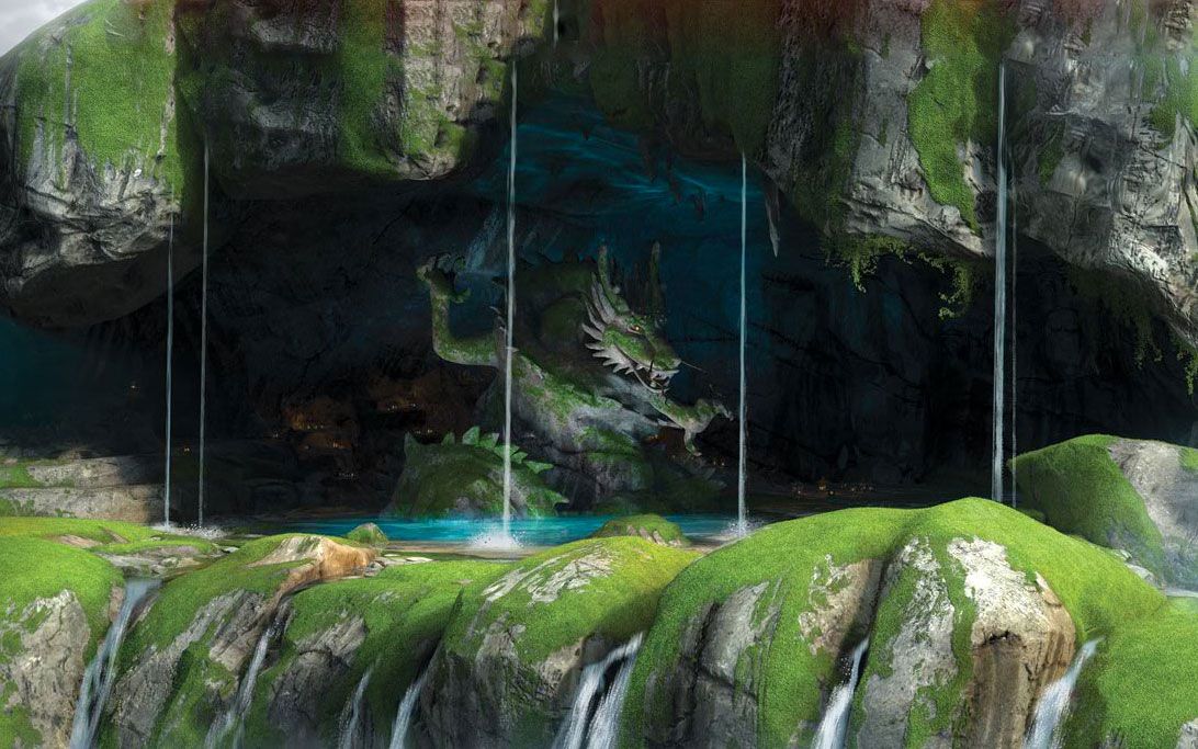 Stone Dragon from Kung Fu Panda 2 Desktop Wallpaper