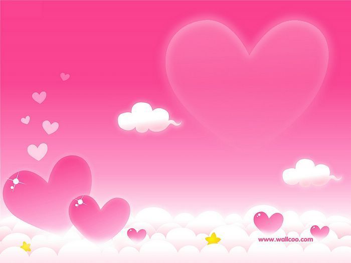 Pink Hearts Backgrounds - Wallpaper Zone