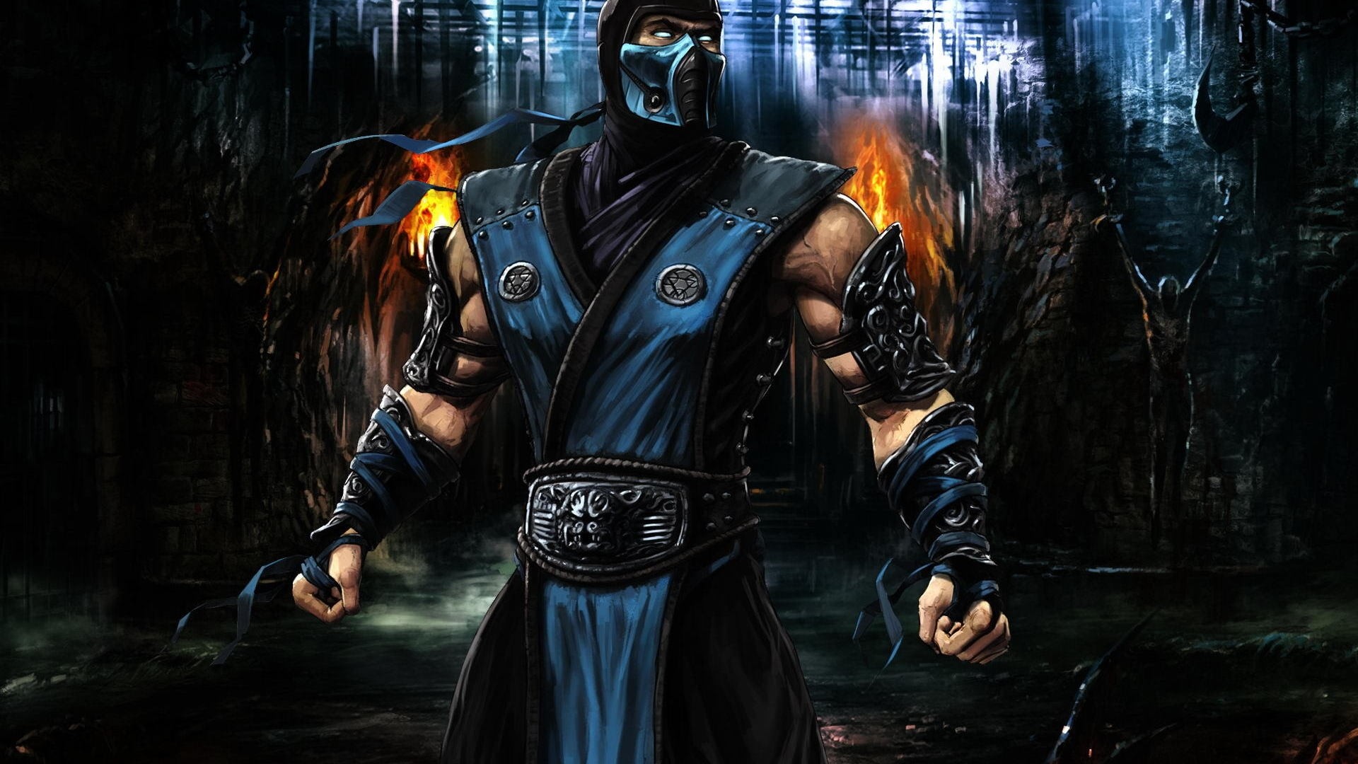 Wallpapers Mortal Kombat Nature Full Hd Sub Zero In Fighting Pose
