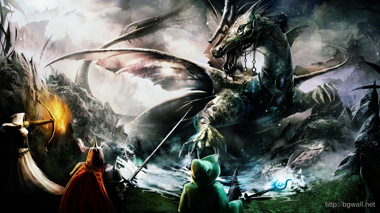 Trine Dragon Battle Hd Games Wallpapers Widescreen 1600x900 Pixel