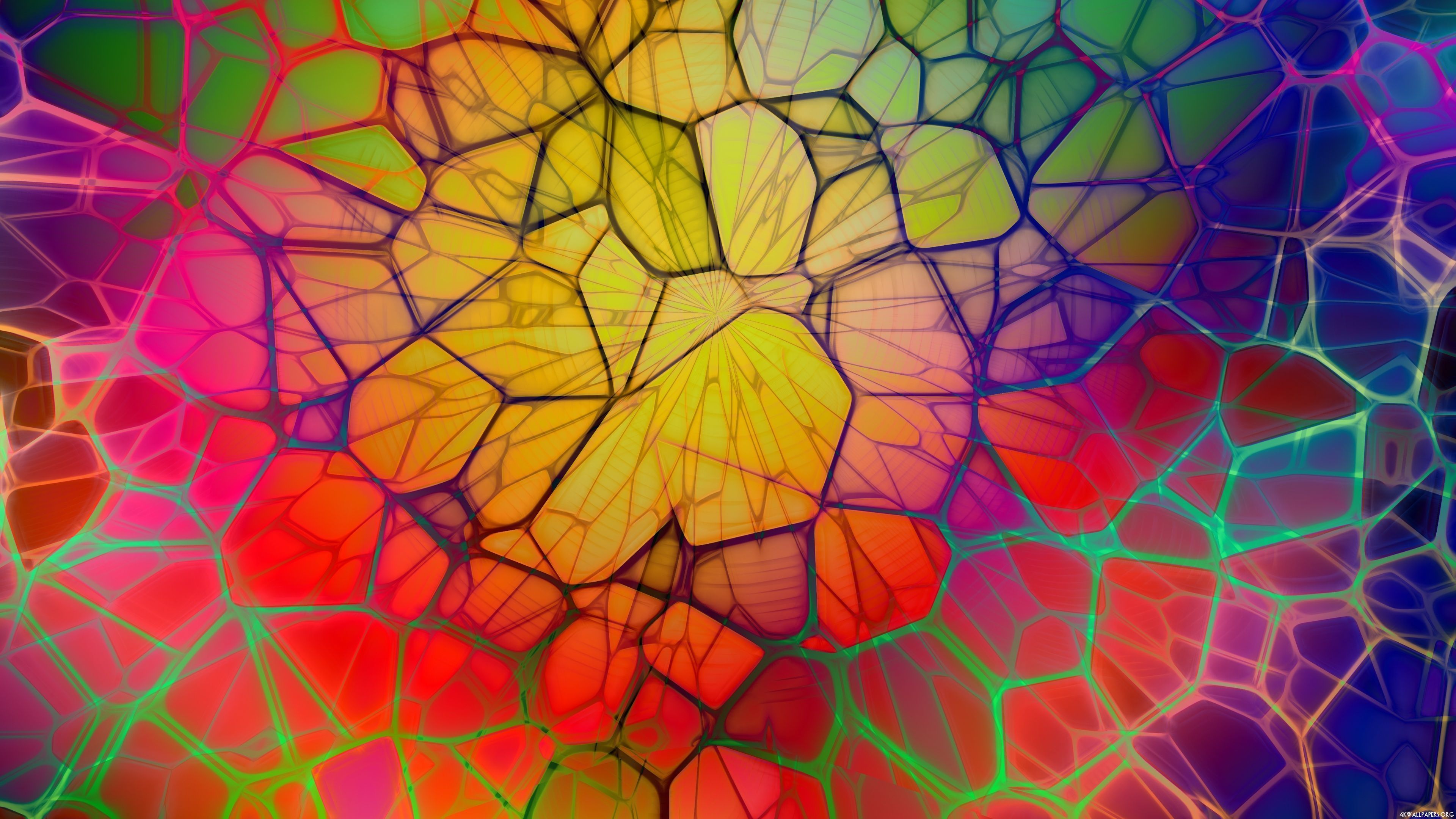 Abstract Colorful Web 4K Ultra HD Wallpaper 3840x2160 | ID: 302