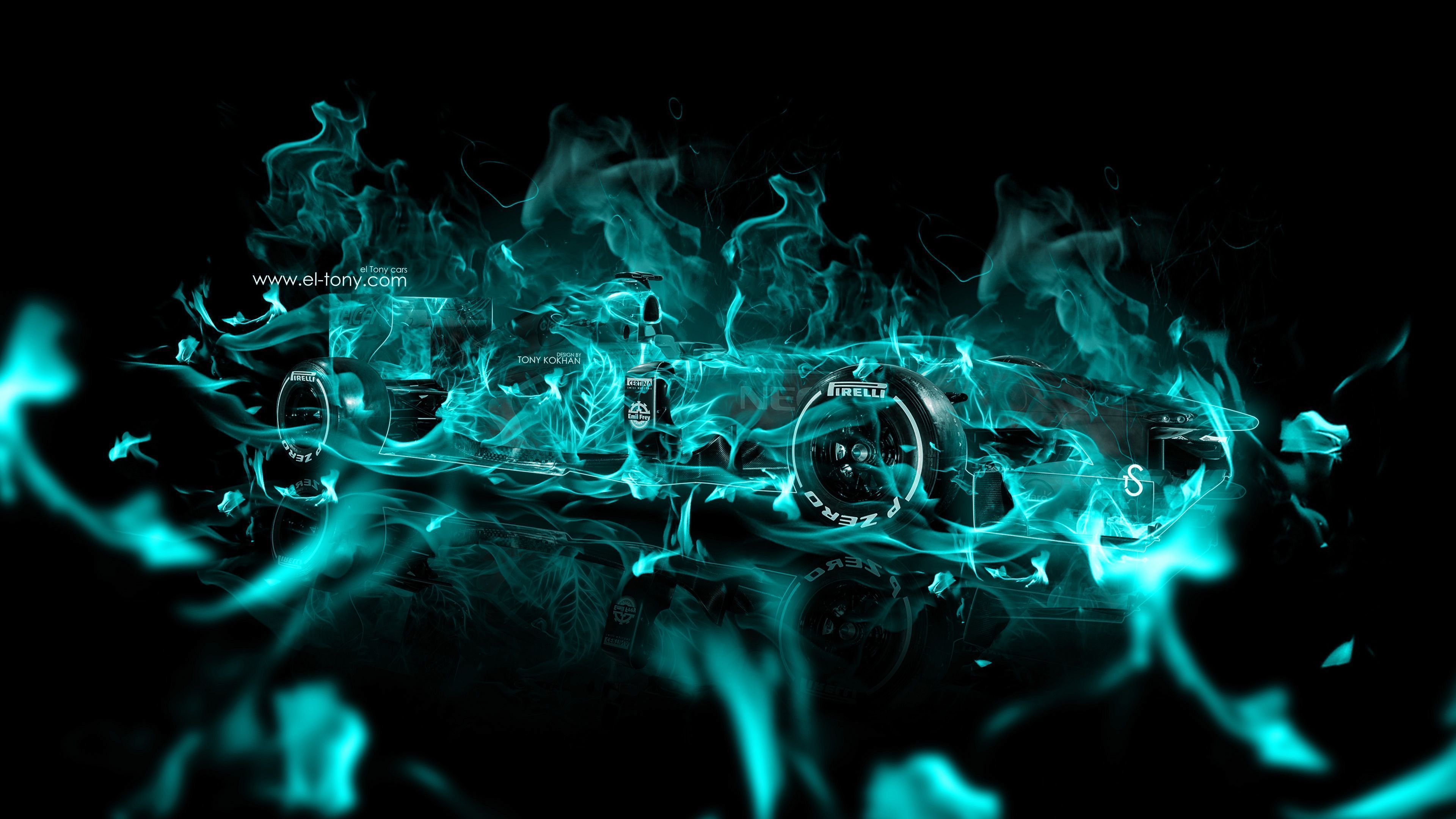 4K Wallpapers F1 Super Fire Abstract Car 2015 « el Tony