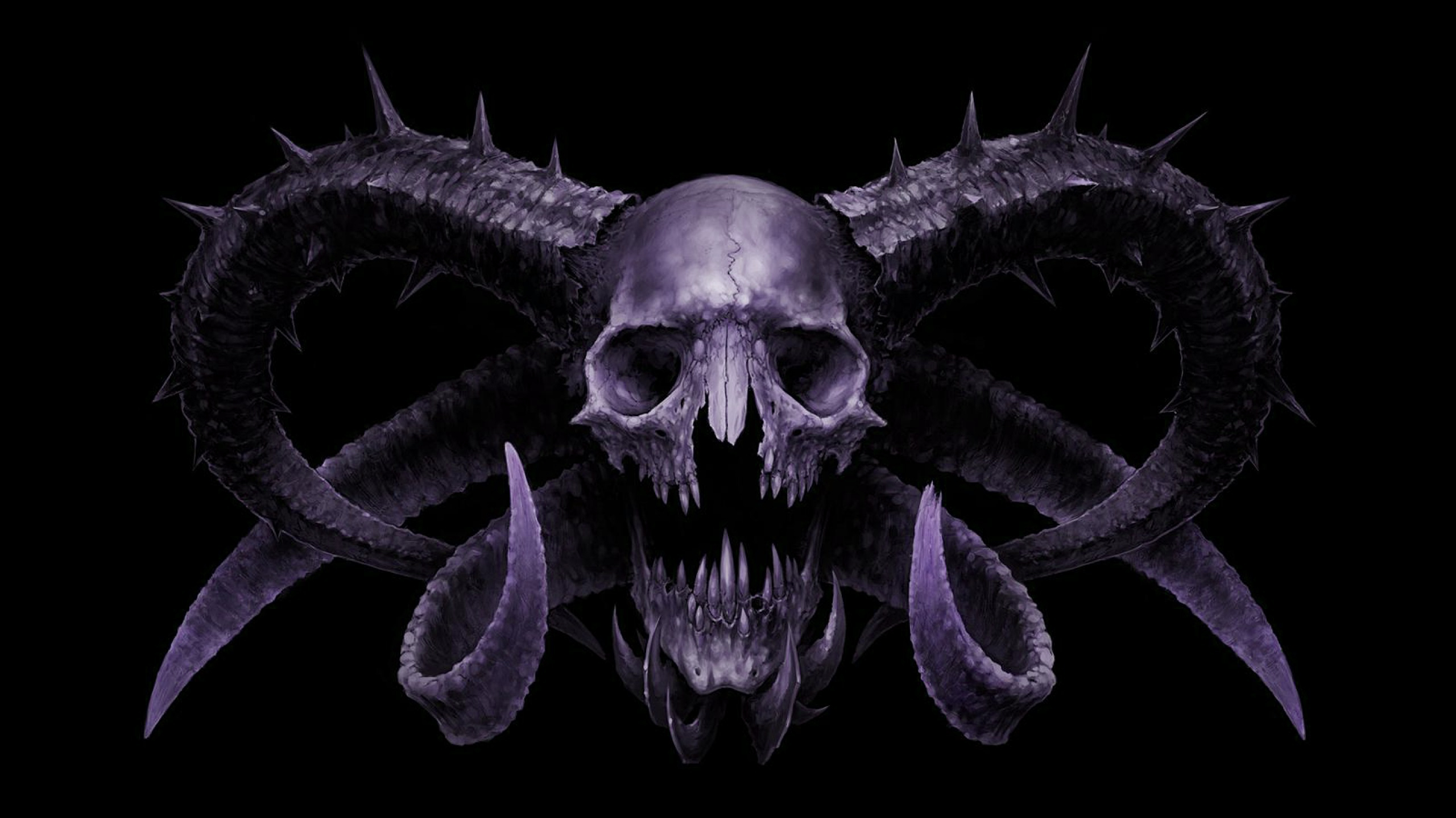 Wallpapers Skull Demon Hd 2560x1440 skull