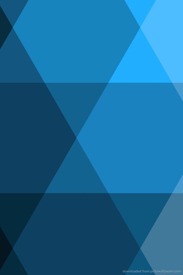 Download Blue Trianglish Pattern Wallpaper For iPhone 4