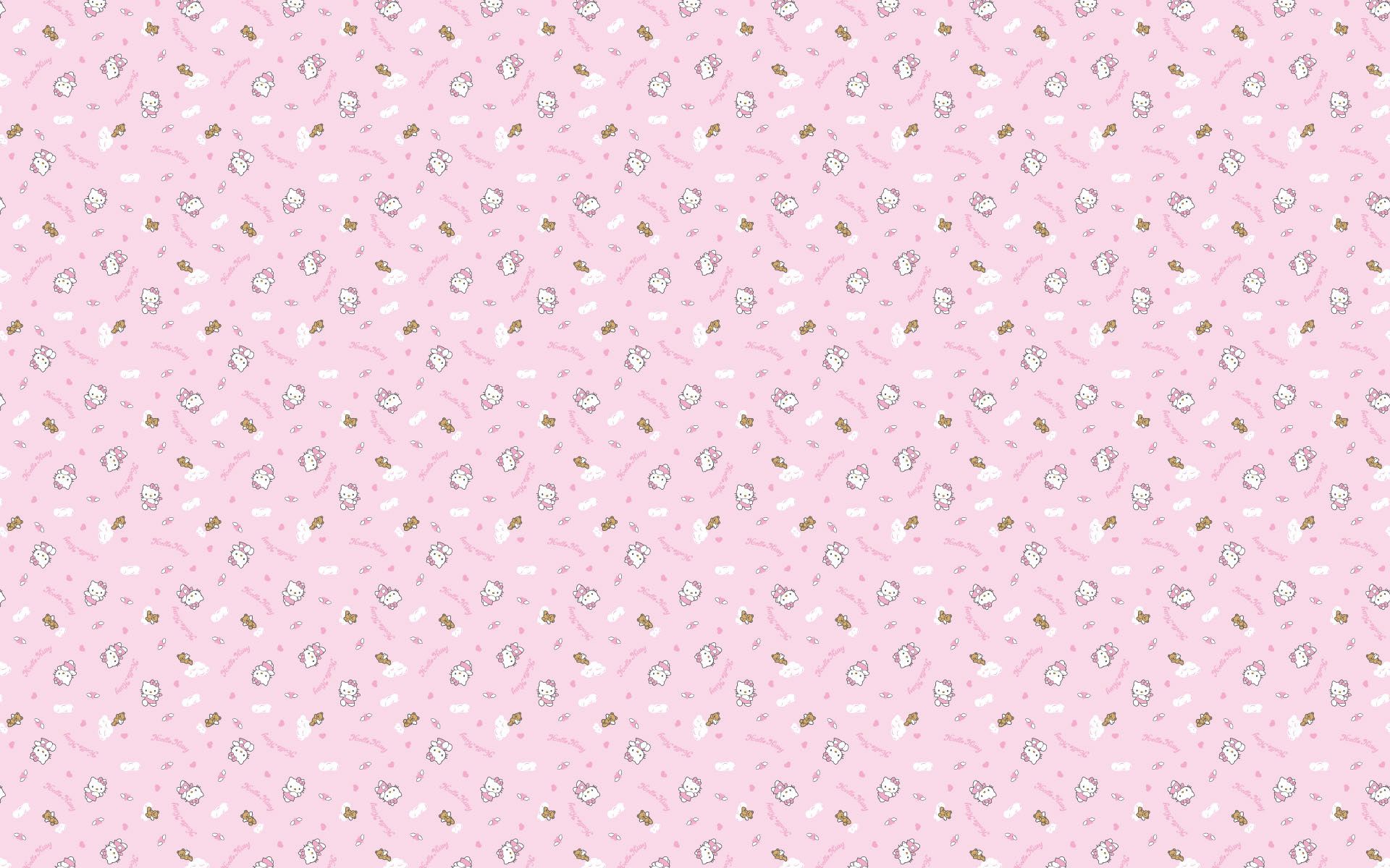 Download Baground Hello Kitty Pink Wallpaper 1920x1200 Full HD