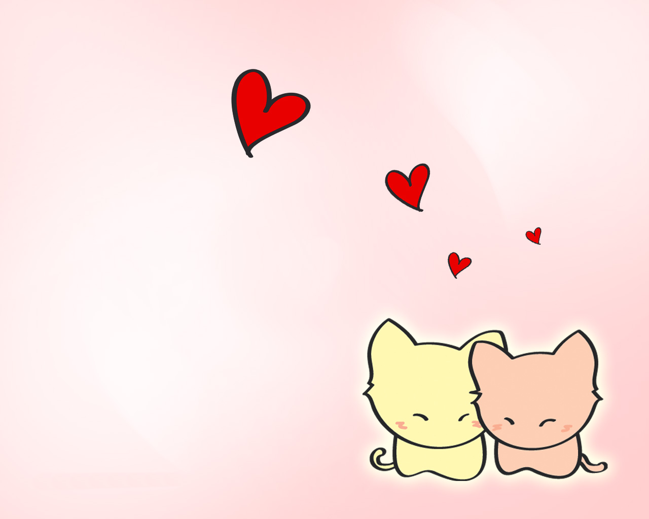 Cats Hearts Cat Love Heart Cute Desktop wallpapers at GetHDPic.com