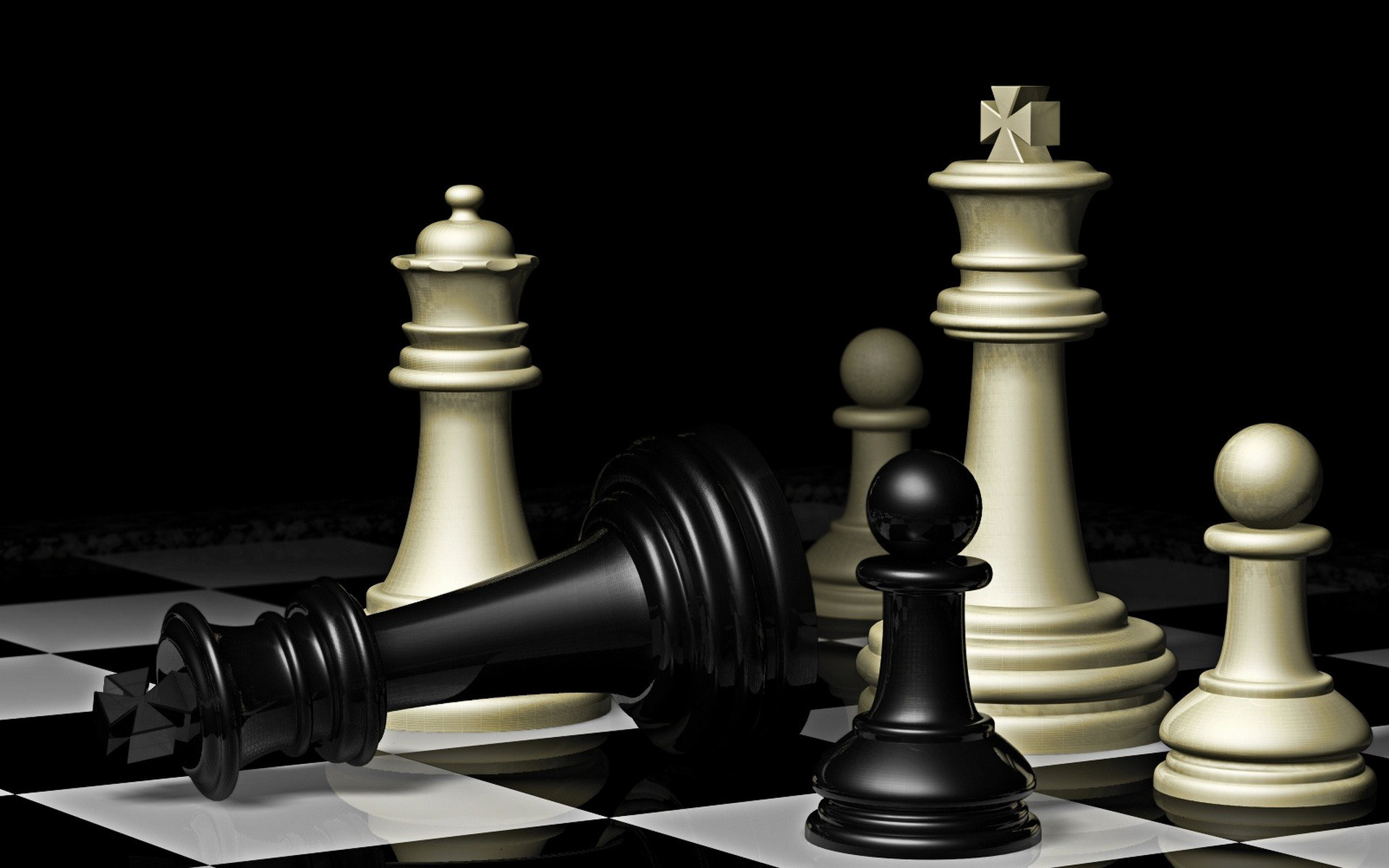 Download wallpaper 3840x2400 chess, pieces, king, queen, game, games 4k  ultra hd 16:10 hd background