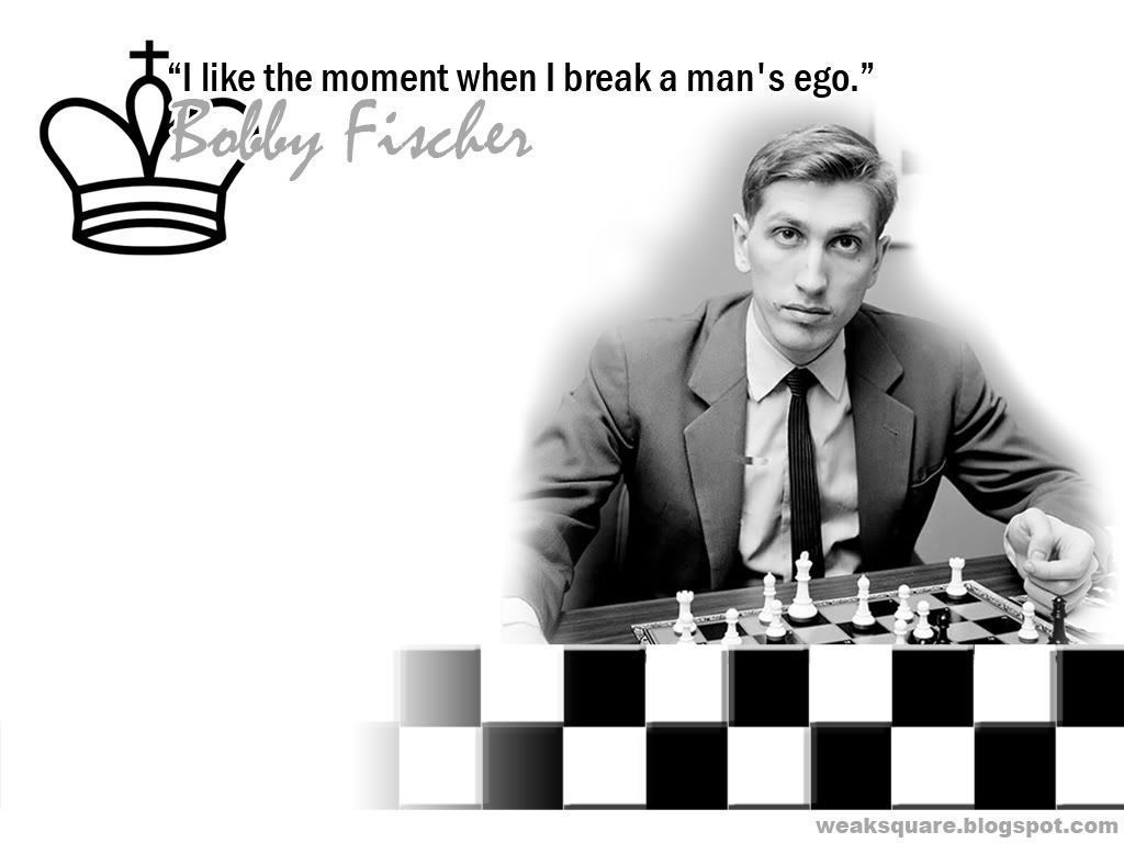 The Weak Square: Kings of Chess Wallpaper: Bobby Fischer