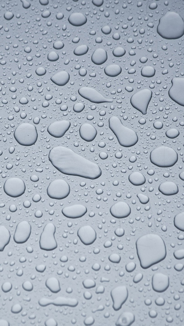 iPhone 5 wallpapers HD - Gray water droplets, Backgrounds