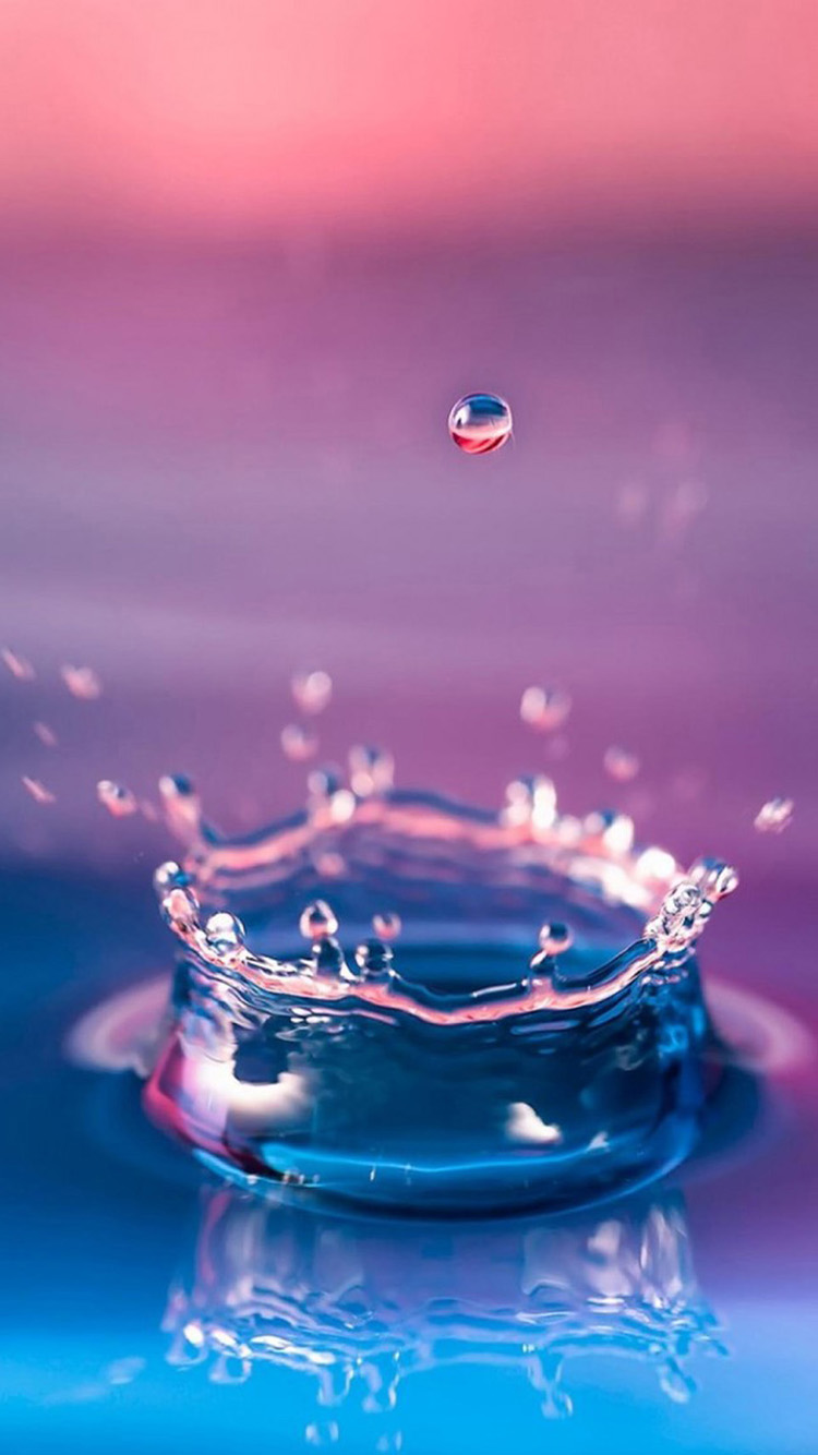 Blue water drop | HD iPhone 6 Wallpaper