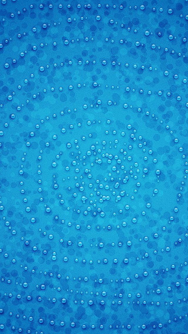 Blue water drops iPhone 5s Wallpaper Download | iPhone Wallpapers ...