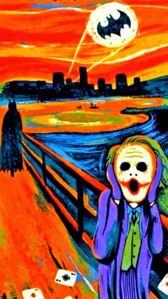 The joker's take on the scream | Wallpapers for iPhone | Pinterest ...