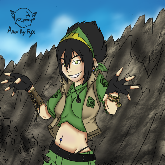 Toph Bei Fong - Colored by Anarkyfox on DeviantArt