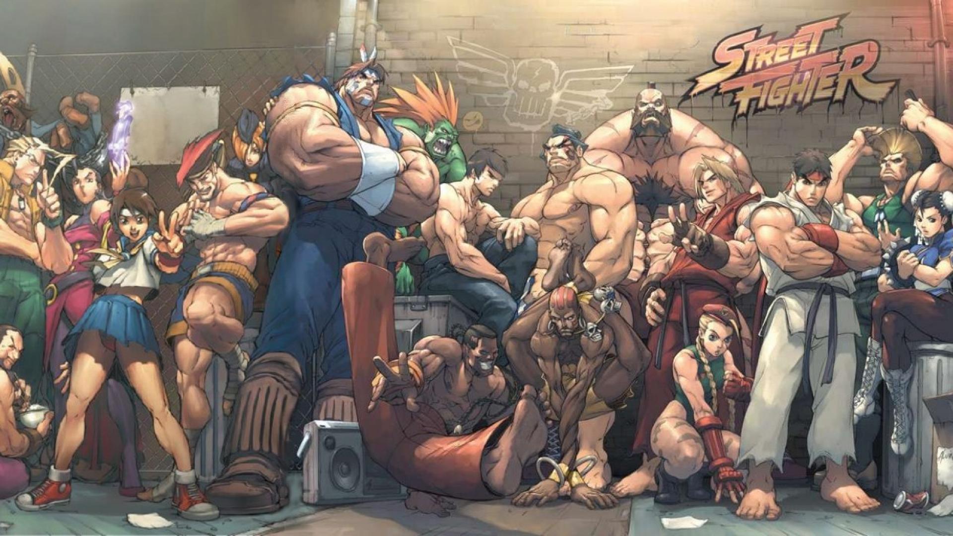 Street fighter characters dual screen monitor HD Wallpaper