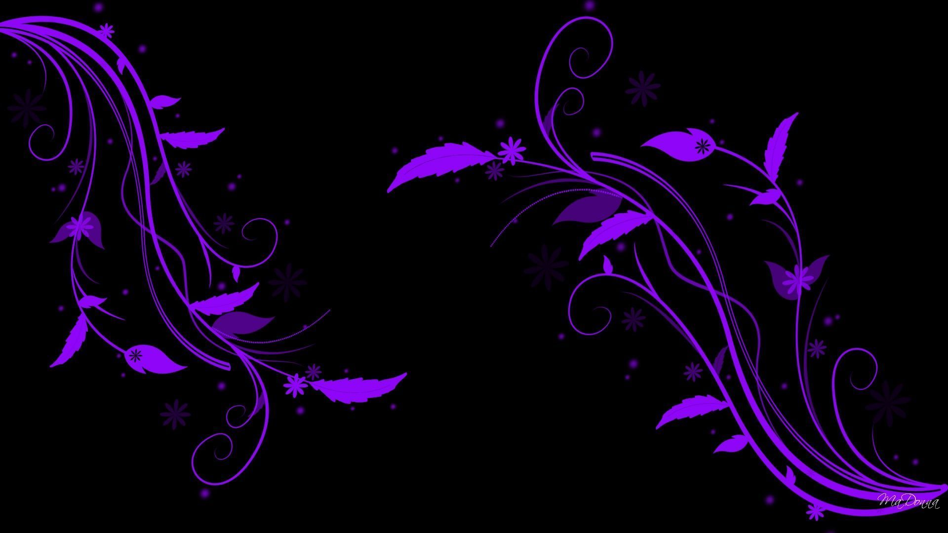 Black White And Purple Wallpaper - All Wallpapers New