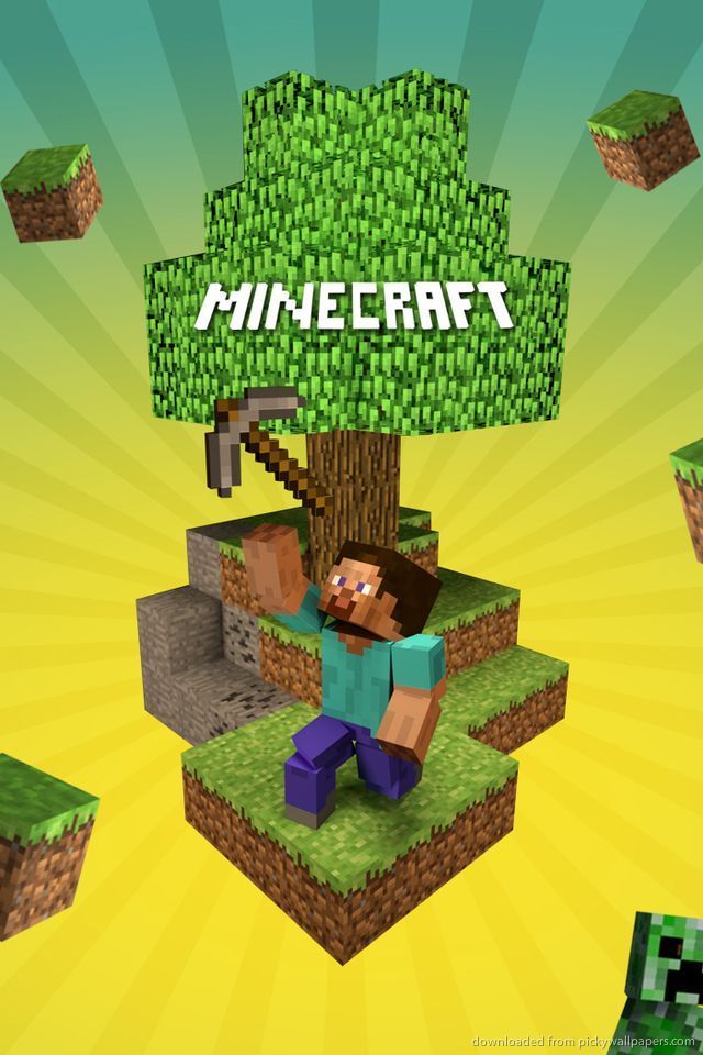 Download Minecraft Bender Wallpaper For iPhone 4
