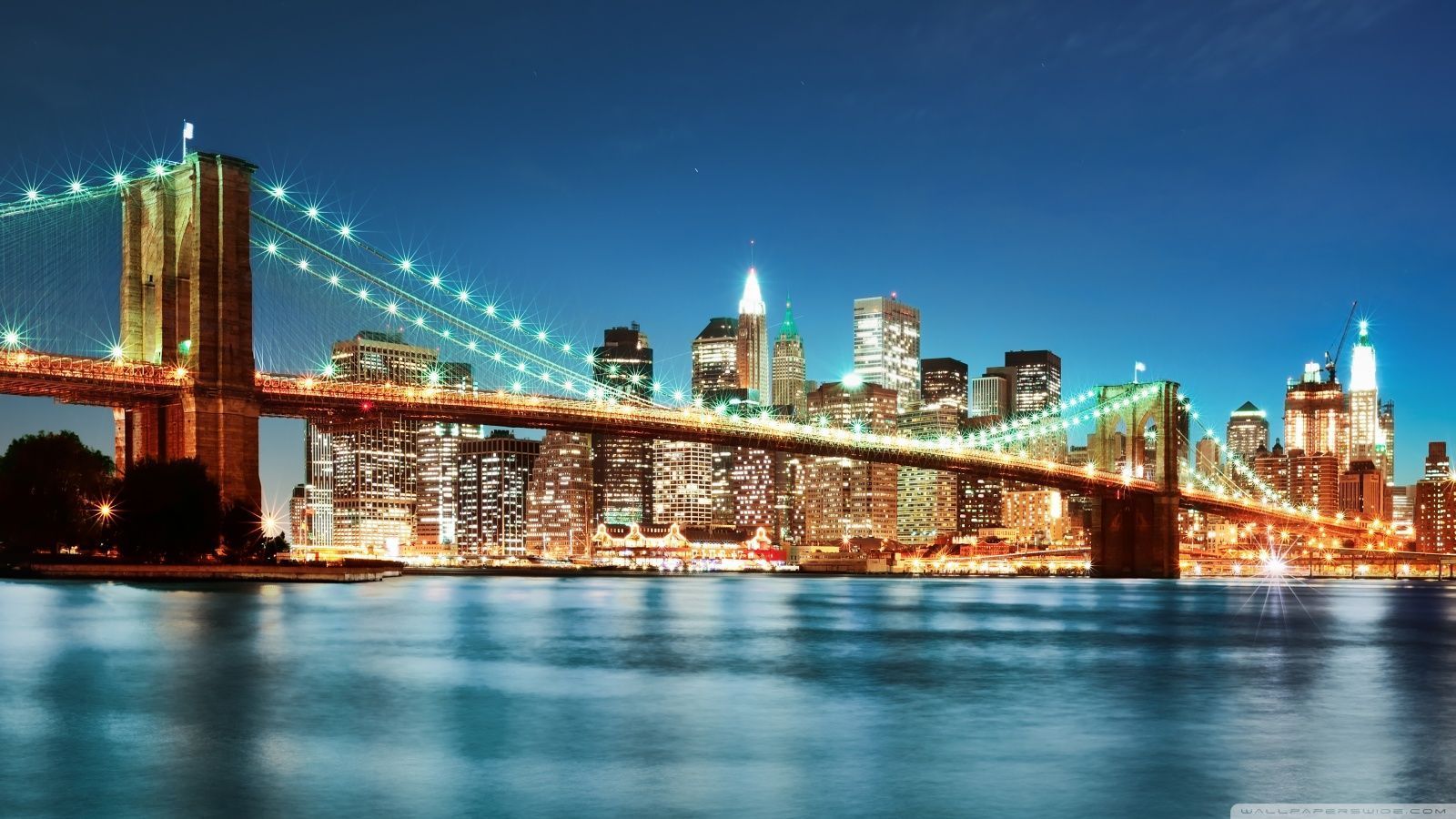 New York City night lights wallpaper 49572 - City impression