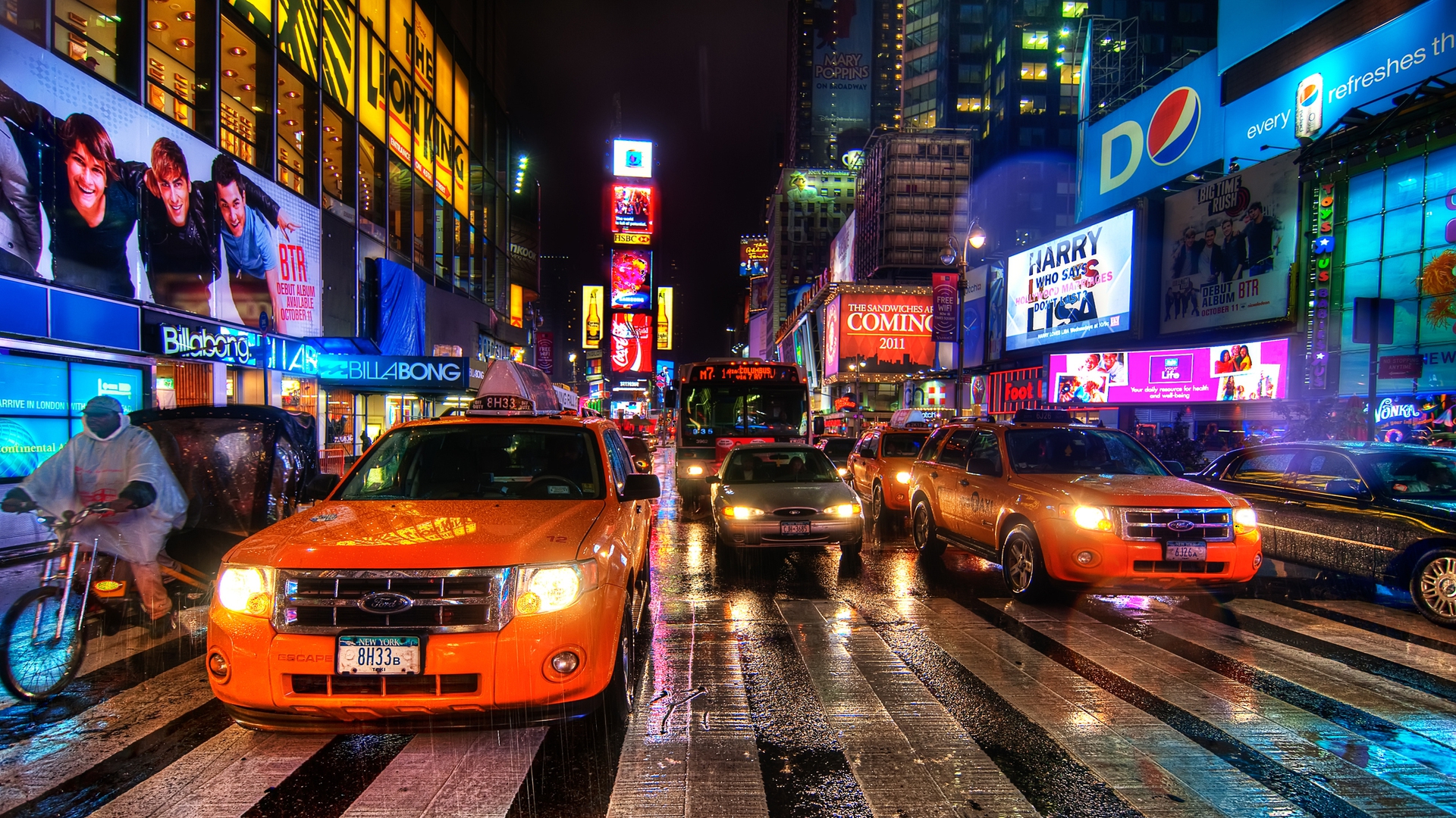 Ads Tag wallpapers: Avenue Manhatten Approaching Times Square ...