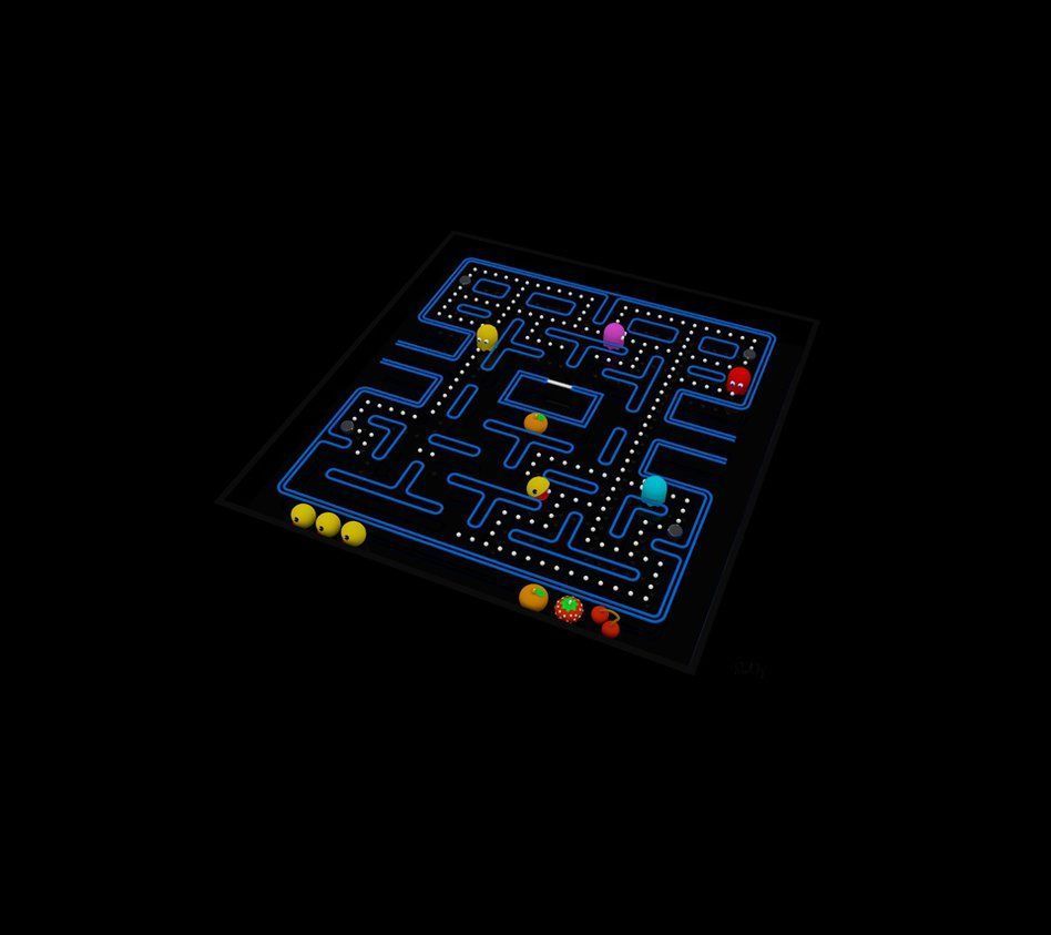 Pacman Fever 3D Wallpaper 1 in HD (For Portable) by PixelOz on ...