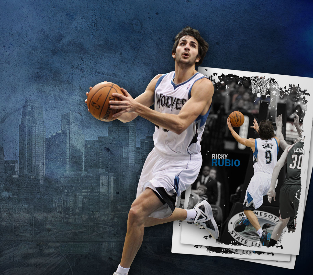 Ricky Rubio NBA Timberwolves Wallpaper 2012 - Streetball