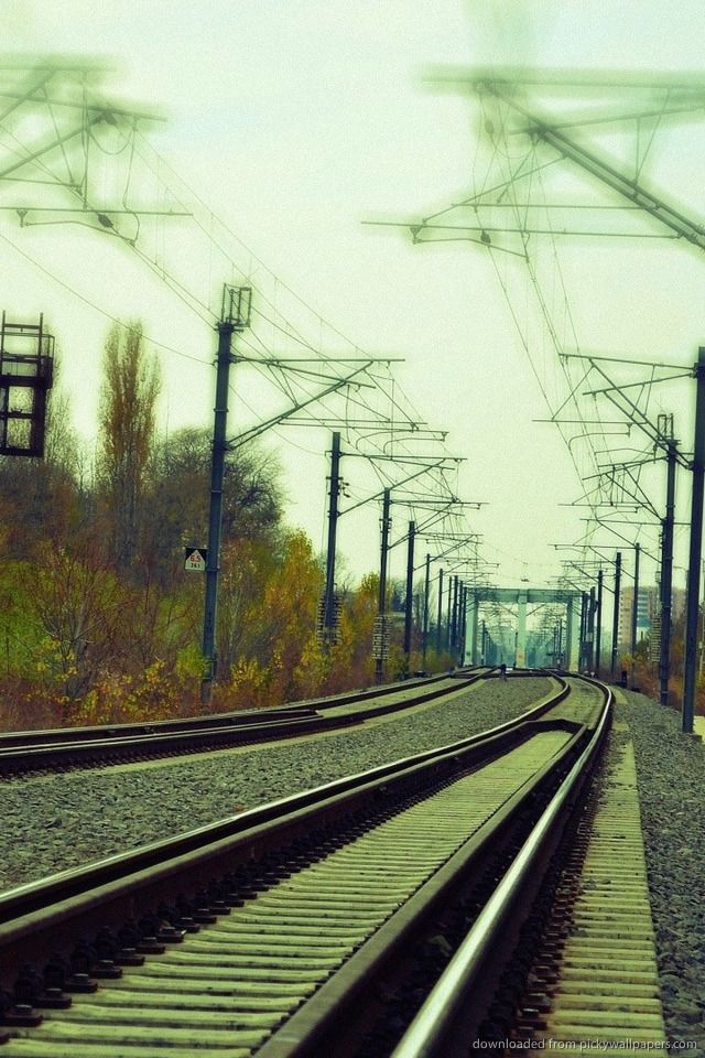 Download Hipster Railroad Wallpaper For iPhone 4