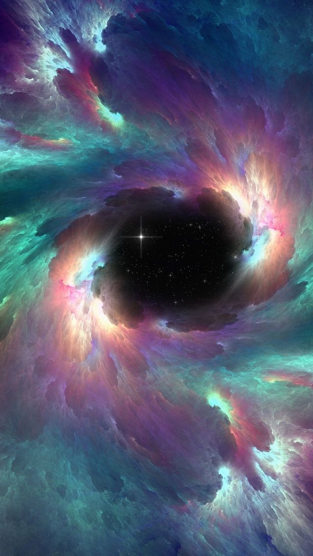 640x1136 Outer Space Vortex Iphone 5 wallpaper