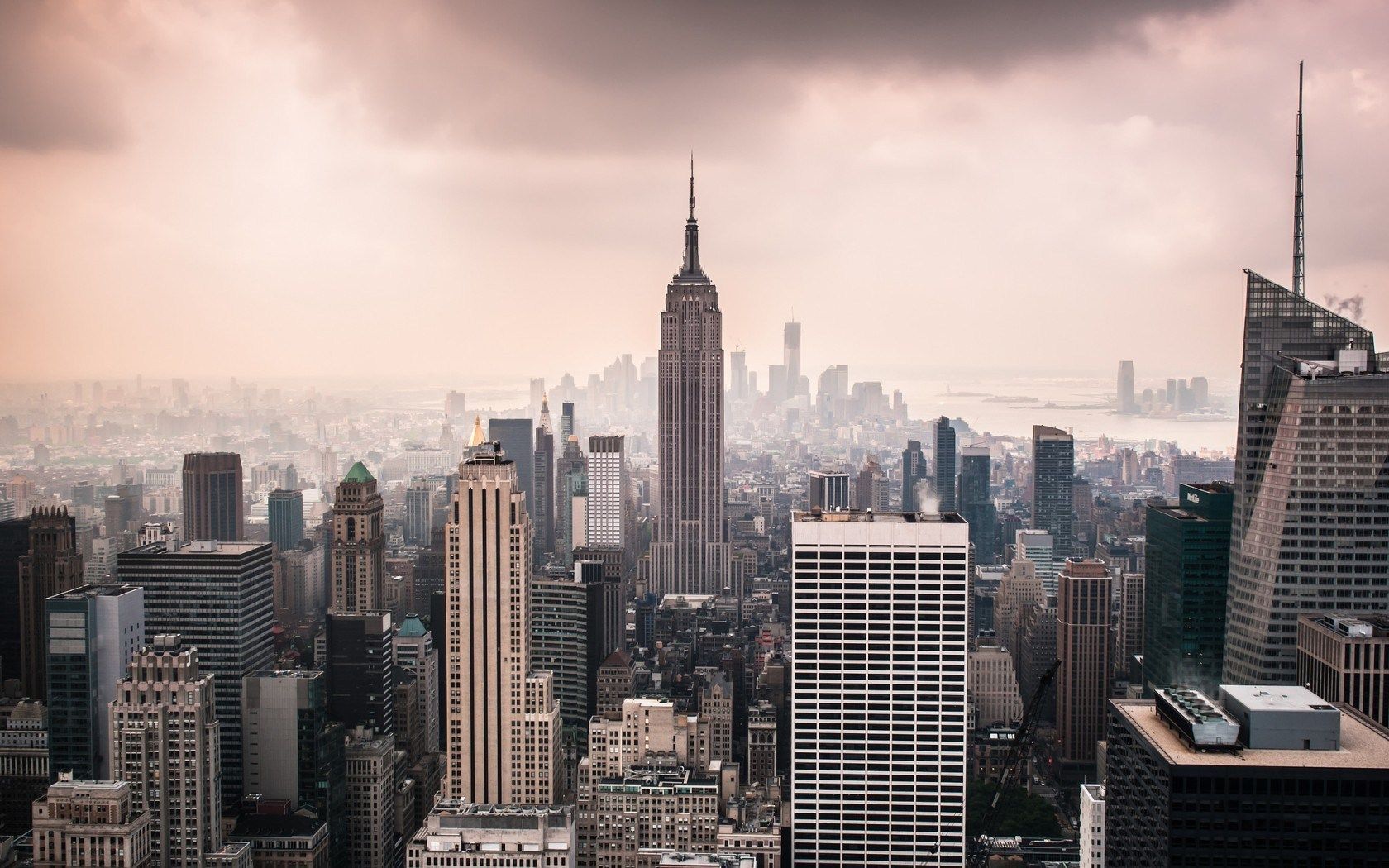 new york, USA, city, towers, photo, skyline, vintage, hd, wallpaper