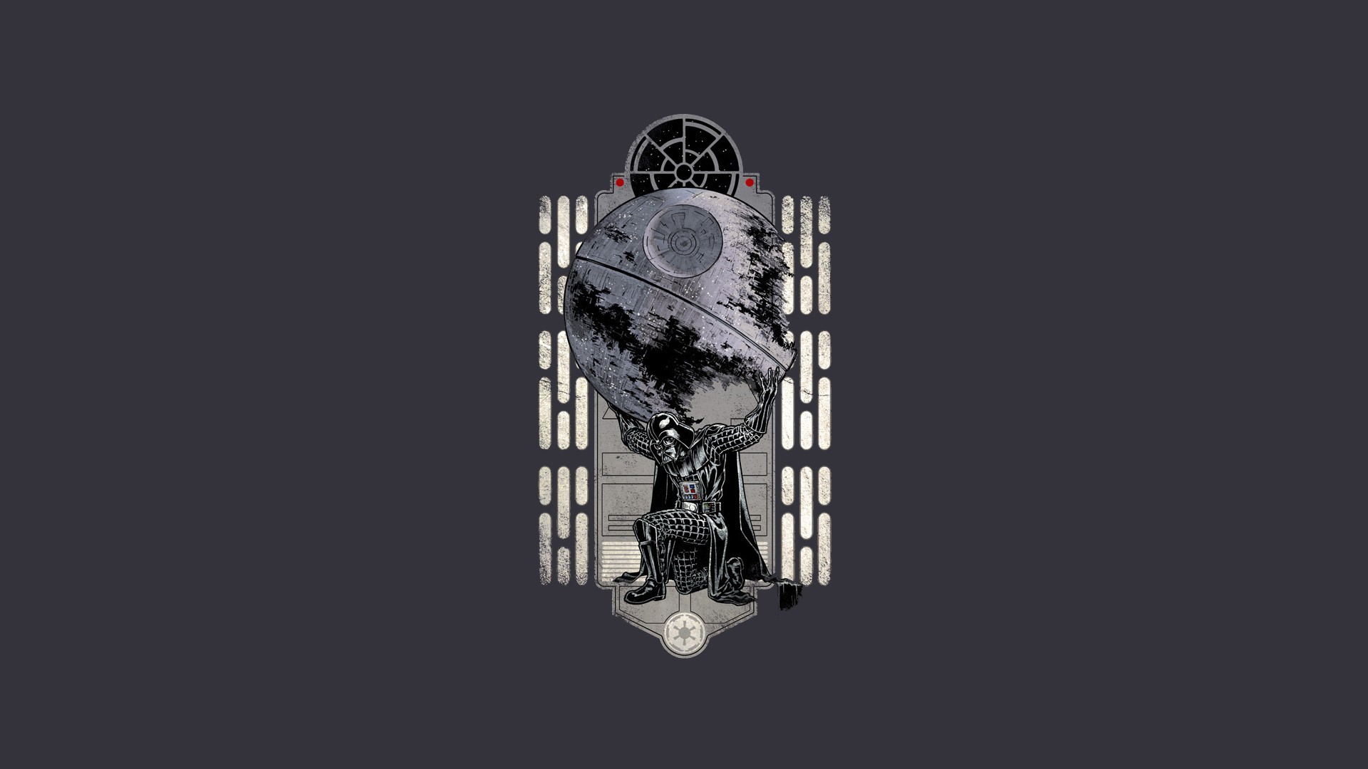 Death Star Minimalistic Simple Background Star Wars WallDevil
