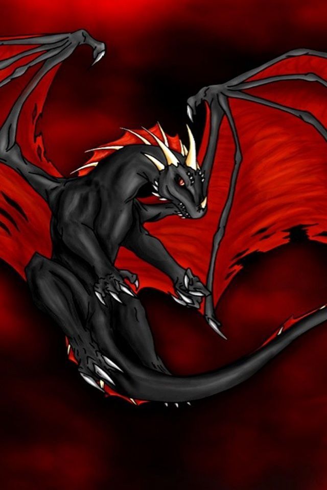 640x960 Red Dragon Iphone 4 wallpaper