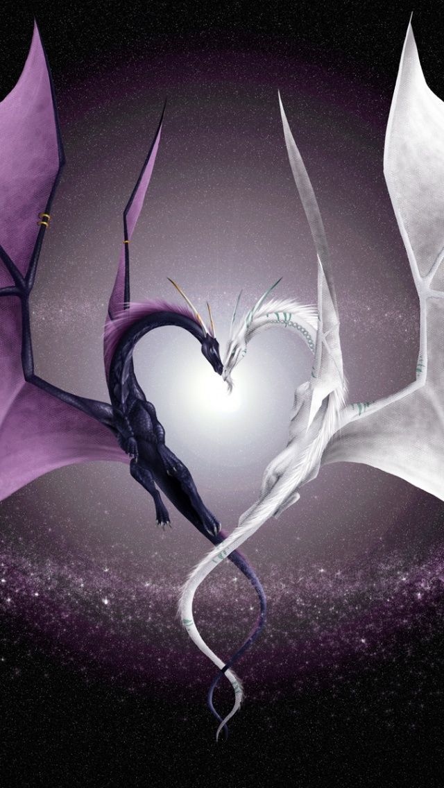 Dragons In Love iPhone 5 Wallpaper | ID: 14459