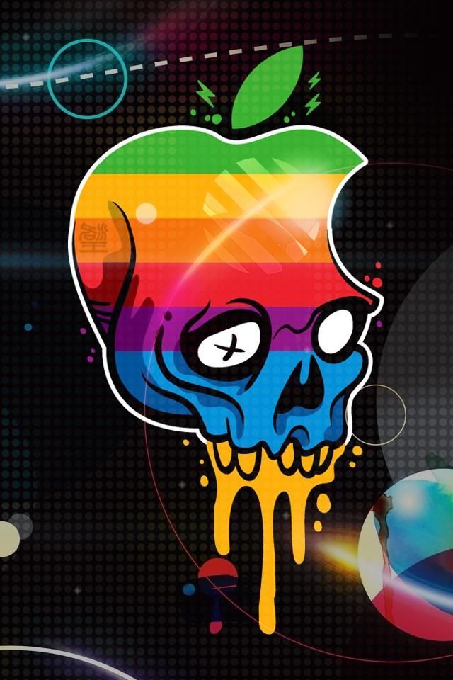 Apple Skull iPhone Wallpaper Download - find more free iPhone 5