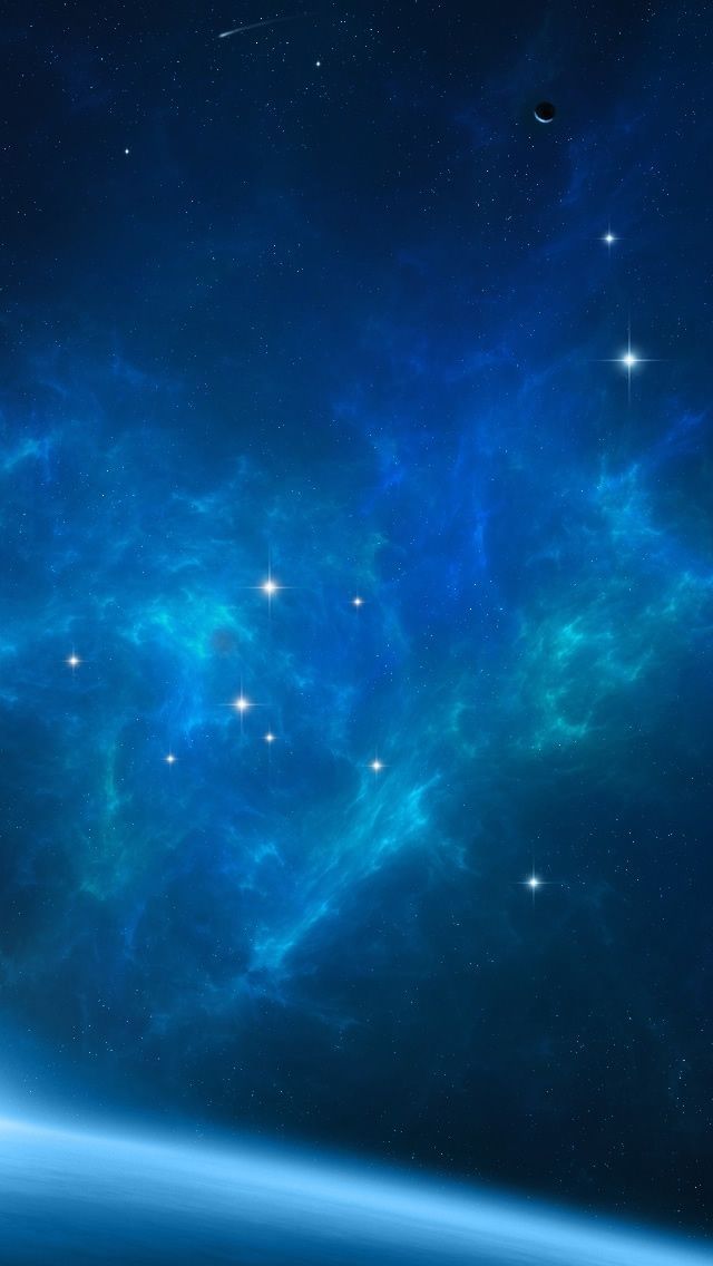 Gallery for - blue nebula iphone wallpaper