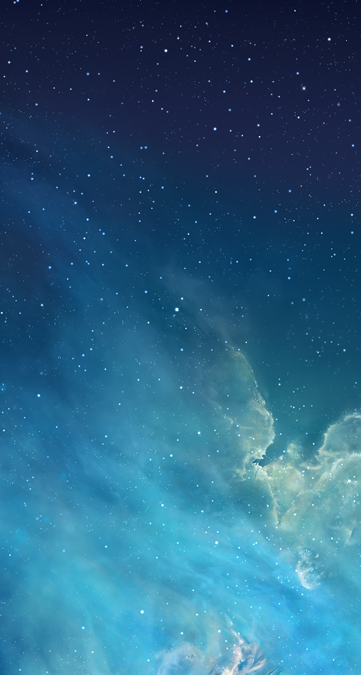 Blue Night Sky iPhone 5 Parallax Wallpaper (744x1392)
